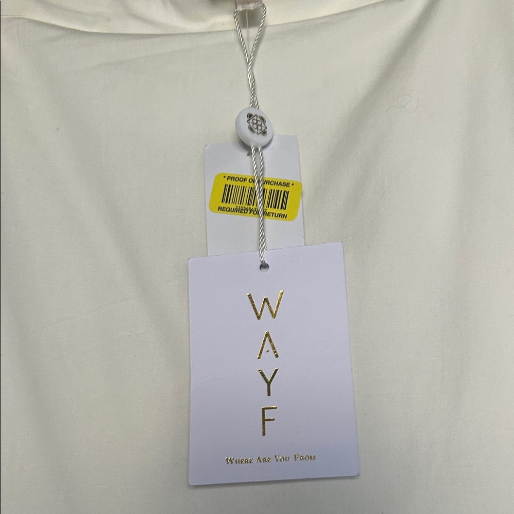 WAYF cream long cotton skirt size S